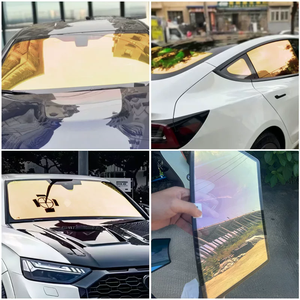 Tinta camaleonte per Auto <span class=keywords><strong>blu</strong></span> a <span class=keywords><strong>viola</strong></span> cambio colore per finestra in ceramica Nano pellicola tinta solare per finestrino camaleonte Auto - Product Image 5