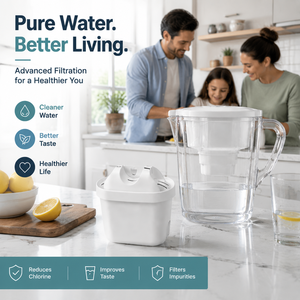 Cartucho de Filtro de Agua de Repuesto Universal para Jarra Purificadora de Agua Doméstica, Purificador de Agua Potable con Carbón Activado - Product Image 1