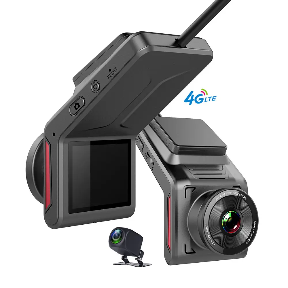 4G वाईफ़ाई जीपीएस Dashcam 1080P कार ब्लैक बॉक्स ड्राइविंग रिकॉर्डर कार कैमरा DVR मिनी छिपा सामने और रियर पानी का छींटा कैम
