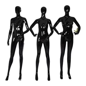 Wholesale Black Female Mannequin Full Body Dummy Fiberglass Women Mannequins For Display