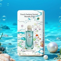 Sabun Parfum Mawar Aroma Laut Romantis Prancis Baru Kemasan Hadiah Buatan Tangan Pembersih Wajah Cuci Tangan Mandi Mencegah Kerontokan Rambut