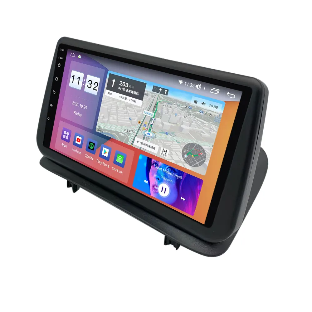 Navifly Android 11 araç DVD oynatıcı oynatıcı Renault Clio3 2006-2019 GPS radyo Stereo Video BT SWC WIFI RDS radyo
