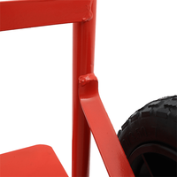 Chariot industriel à main de camion résistant du sac 600Lb avec la roue de pneu pneumatique