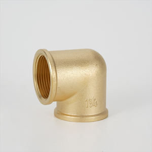 Adaptateur de tuyau PEX PAP en cuivre <span class=keywords><strong>multicouche</strong></span> basse pression coudé fileté à 90 degrés en laiton poli personnalisé pour la construction - Product Image 3