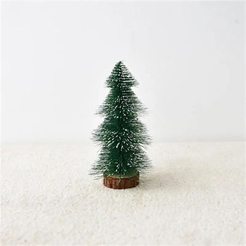 ต้นคริสต์มาสขนาดเล็ก,ต้นคริสต์มาสสีขาวต้นสน Flocking เข็มตกแต่งต้นคริสต์มาสเคาน์เตอร์หน้าต่างตกแต่งโต๊ะ