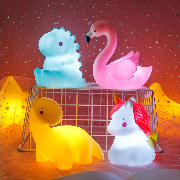 Night Light Kids Wholesale Cute Soft Pp Animal Led Baby 3d Kids Night Lights For Bedroom