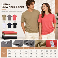 Camiseta Unisex de Cuello Redondo Talla Grande 4XL, Logotipo Personalizado, Tejido Suave y Transpirable, 100% Algodón Supima, Venta al Por Mayor para Hombre y Mujer