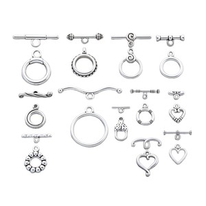 Connecteur en alliage de zinc, argent antique, forme de cœur, pour la fabrication de bracelets, accessoires de bijoux DIY - Product Image 5