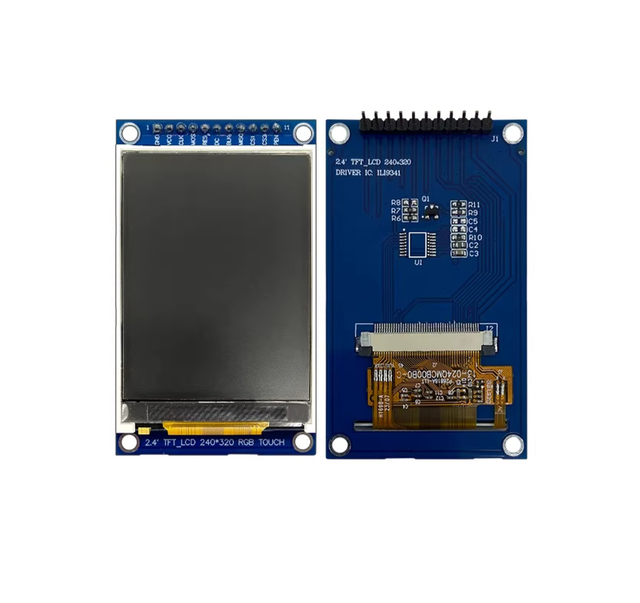 2.4-inch TFT LCD Module 240x320 Resolution, ILI9341 Driver, SPI Interface, Pre-soldered Pin Headers