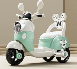 Mickey 2025, Vélo à pédales électrique pour enfants de <span class=keywords><strong>6V</strong></span>, balançoire pour bébé, voiture à bascule et toboggan, jouet rechargeable pour les enfants de 2 à 8 ans, <span class=keywords><strong>batterie</strong></span>, vélo à 3 roues - Product Image 4