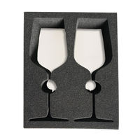 Boîte cadeau personnalisée à prix raisonnable, insert en mousse, emballage en mousse de polyuréthane biodégradable, éponge protectrice noire Yuan Yuan B5-01