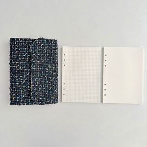 Patchwork Fabric Cover Student Planner Notebook Binder Gift Loose-<b>leaf</b> A5 Journal Notebook - Product Image 5