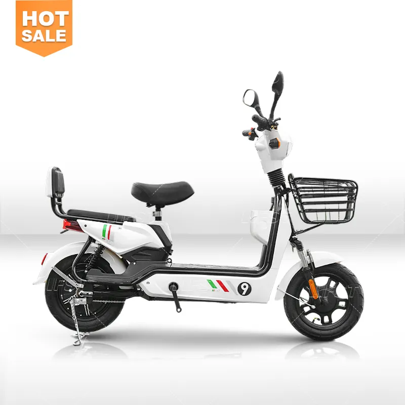 FSTmoto e-bike motocicleta a la venta 350W 500W 28kmh 45km tambor ciclomotor eléctrico barato con pedales Scooter Eléctrico