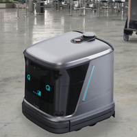 Robot de nettoyage commercial électrique 24V à conduite autonome par IA, robot de balayage à roulettes doubles, aéroports, hôtels, bureaux, intelligent