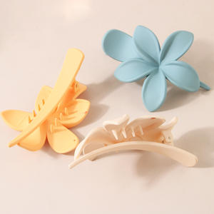 Pinza de Pelo Estilo Coreano con Diseño Floral Dulce y Elegante para Mujer, Accesorio de Pelo de Plástico Esmerilado para Fiestas y Bodas - Product Image 4