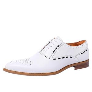 Chaussures habillées en cuir blanc de haute qualité pour hommes en gros - Chaussures Oxford personnalisées pour le bureau, les affaires et les fêtes - Product Image 5