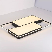 Plafonnier Led rectangulaire avec télécommande pour salon