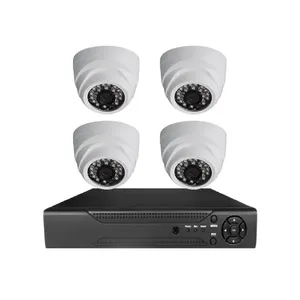 Weecuu-sistema de cámara domo CCTV de 1080P, 4 canales, visión nocturna a todo color, AHD, kit dvr para sistema de monitoreo del hogar