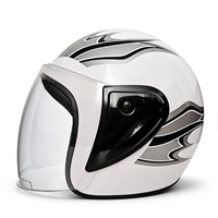 Nouveaux casques de moto demi-face ABS tendance pour adultes, casques modulaires de moto, casques de sécurité, protection de la tête