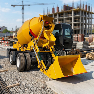 Camión Mezclador de Concreto Portátil Amarillo de 2.6m³ con Sistema Hidráulico para Uso en Construcción - Product Image 1