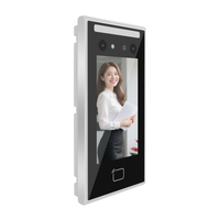Machine de contrôle d'accès biométrique dynamique par reconnaissance faciale pour employés, avec connexion par navigateur Web et carte IC, pour la gestion des présences, OEM/ODM, écran tactile 5 pouces