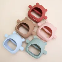 Chaîne de sucette personnalisée en forme d'animal, perles de maintien en silicone de qualité alimentaire, anneaux de dentition pour bébé à mâcher
