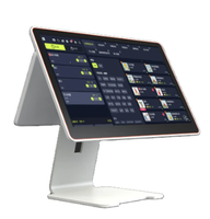 Mesin Kasir Sistem POS Tunggal 15.6" Full HD1080P Grosir Pabrik, Printer Thermal Opsional BT/WiFi untuk Restoran