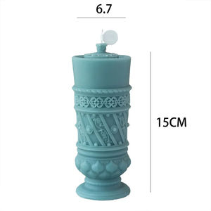 เทียนหอมขี้ผึ้งถั่วเหลืองทรงกระบอกสำหรับงานแต่งงานงานปาร์ตี้หรูหราสร้างสรรค์ของตกแต่งบ้าน - Product Image 6