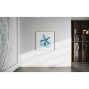 Décoration murale en papier d'art sur le thème des étoiles de mer pour les chambres à thème plage et les accents intérieurs côtiers - Product Image 4