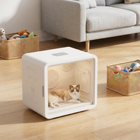 Séchoir pour animaux de compagnie ABS à faible MOQ, avec coupure de sécurité en cas de surchauffe, double ventilateur, faible vibration, pour chats et chiens, idéal pour les animaleries et la vente au détail hors ligne