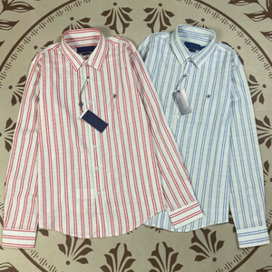 <span class=keywords><strong>Camicia</strong></span> Casual a Maniche Lunghe per <span class=keywords><strong>Uomo</strong></span>, Estiva, Traspirante in Poliestere/Cotone con Ricamo # <span class=keywords><strong>Camicia</strong></span> a <span class=keywords><strong>Righe</strong></span> con Bottoni e Logo RL # RL - Product Image 1