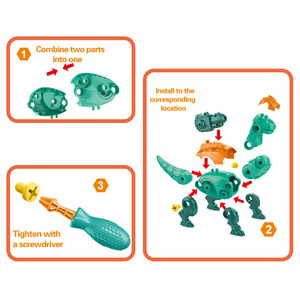 Nuevo diseño <span class=keywords><strong>de</strong></span> plástico educativo temprano ladrillo construir bloque conjunto DIY montaje dinosaurio tiranosaurio huevo juguetes niños <span class=keywords><strong>juego</strong></span> <span class=keywords><strong>de</strong></span> <span class=keywords><strong>disparos</strong></span> - Product Image 5