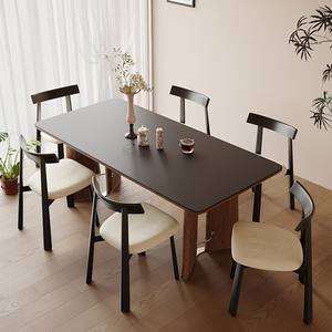 Mesa de Comedor de Madera Maciza de Travertino Blanco Puro, Madera de Fresno y Nogal, Estilo Moderno Minimalista, Muebles para Comedor - Product Image 4