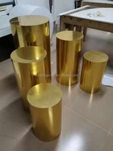 In Acciaio Inox di nozze Hollow Piedistalli Oro Centrotavola Archi Colonne - Product Image 5