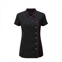 Ensembles de gommage pour femmes, salons de beauté et coiffure, en Spandex/Polyester tricoté sans couture, tunique à manches courtes, usage hospitalier