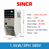 Convertisseur de fréquence monophasé haute performance 220V 380V VFD 0.4KW-4KW, modèle SC300, technologie de pointe