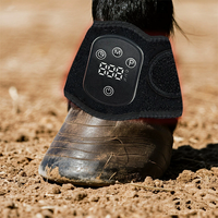 Anneau de thérapie à lumière rouge sans fil pour ongles de cheval, 80 LED 660nm 850nm SBR, enveloppes de thérapie équine pour usage vétérinaire