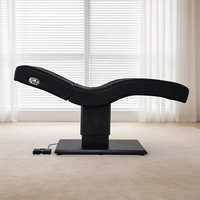 Table de massage électrique à 2 moteurs, blanche en PU, avec dossier réglable en hauteur, pour spa, extensions de cils et soins du visage, personnalisable OEM