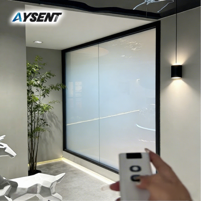 Electrochromic Smart Film Laminated Film Switchable Smart Glass for Office Bathroom Curtain Wall Decoration