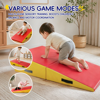 Alfombra Triangular Plegable y Suave para Niños, Duradera y Ligera, 3 Tamaños Opcionales, Alfombra de Juego para Escalar y Deslizarse en Interiores
