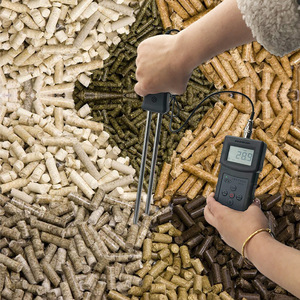 <b>Ms</b> <b>W</b> Wood Moisture Meter 0 84 Range 0.5 Accuracy Plastic Digital Display For Bamboo Wood Chips Shavings - Product Image 3
