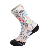 Chaussettes de sport tricotées à col ras du cou, antidérapantes, imprimées par sublimation, personnalisables avec logo, pour le golf et la randonnée, collection automne, haute qualité, vente en gros