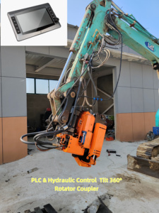 GJEM GJTR-15000 ไฮดรอลิก ทิลท์โรเตเตอร์ หมุนได้ 360 องศา เอียงได้ 134 องศา สำหรับรถขุดขนาด 23-30 ตัน ขายดี - Product Image 3