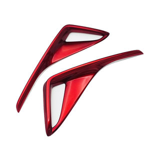 Couvercle de phare arrière antibrouillard en plastique ABS rouge, accessoire pour voiture, moulage 2017 2018, 5 pièces - Product Image 5