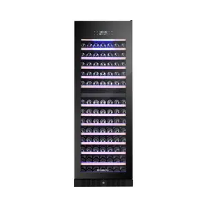 Vinopro Dual Zone Vertical Glass Door 490L Free Standing 181 Bottle Capacity Competitive Household Wine Cellar Cooler