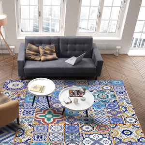 Lisbonne classique géométrique carrelage <span class=keywords><strong>tapis</strong></span> mosaïque imprimé lavable en Machine <span class=keywords><strong>tapis</strong></span> de <span class=keywords><strong>cuisine</strong></span> espagnol rétro coureur <span class=keywords><strong>tapis</strong></span> - Product Image 2