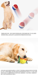 Pet Puppy Molar Rod Sounding Dog Toy <b>Squeegee</b> Food Dropping Ball - Product Image 6