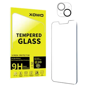 XOWO Screen Protector and Camera Lens Protector Set for iPhone 14 13 12 11, Japan Glass 9H Tempered Glass Screen Protector