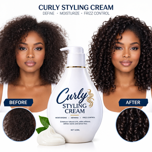 Crema <span class=keywords><strong>per</strong></span> <span class=keywords><strong>Capelli</strong></span> Ricci all'Ingrosso, Crema Idratante <span class=keywords><strong>per</strong></span> lo Styling, Definizione dei Ricci, Prodotto Anti-Crespo <span class=keywords><strong>per</strong></span> <span class=keywords><strong>Capelli</strong></span> Ondulati e Ricci Naturali OEM - Product Image 4