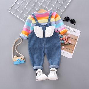 Children's Bboutique Clothing Baby Clothing Sweater Kids Suspender Jeans <b>Colouring</b> <b>Sets</b> - Product Image 2